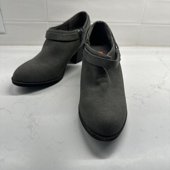 ROCKET DOG Grey Booties Womens 8.5 Faux Suede Ankle Booties Boots - Picture 8 of 11